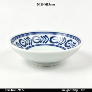 G-9172 SKU G-9172东莞晶湖源头厂家定做日韩美耐皿13cm直径圆碗4套装 可定制产品颜色和碗内外图案印刷