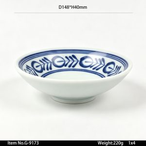 G-9173 SKU G-9173东莞晶湖源头厂家定做日韩美耐皿14.8cm直径圆碗4套装 可定制产品颜色和碗内外图案印刷