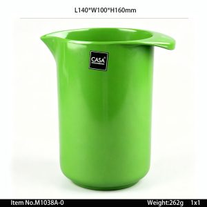 M1038A-0 SKU M1038A-0东莞晶湖源头厂家订做美耐皿量杯冷水壺 可定制产品颜色和正面图案印刷