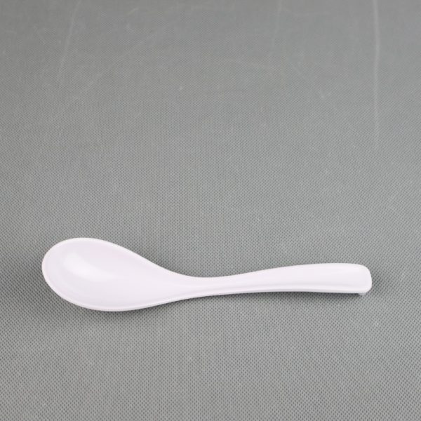 S113东莞晶湖源头厂家定做美耐皿长17cm面汤勺 可定制产品颜色和正面图案印刷