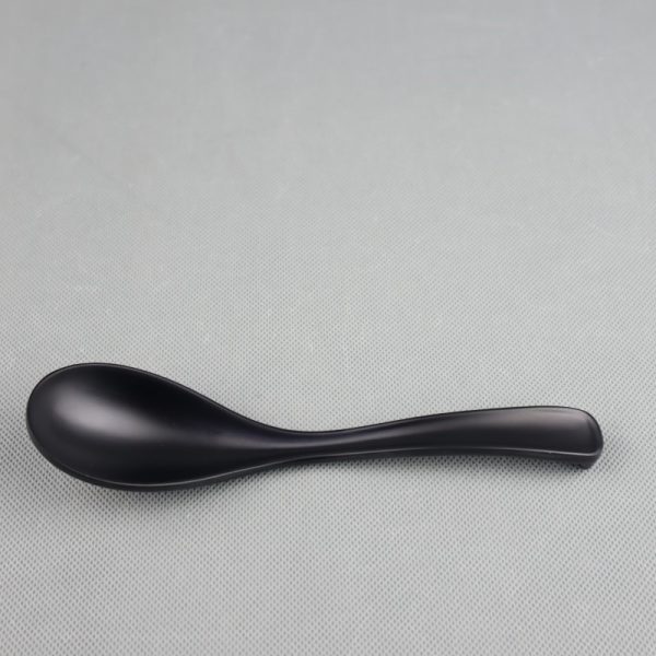 WS113东莞晶湖源头厂家定做美耐皿长17cm面汤磨砂勺 可定制产品颜色和正面图案印刷